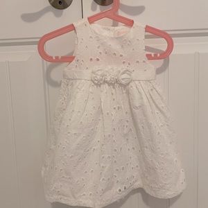 Janie and Jack baby girl white dress